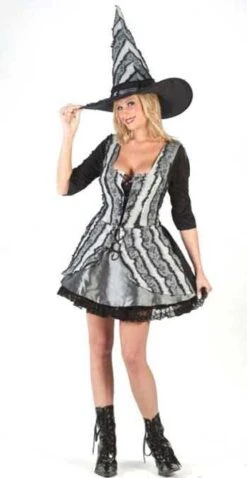 Gothic Rosen Hexe Kostüm Gr. SM