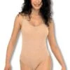 Hautfarbener ärmelloser Damenbody Medium -Cosly Verkaufsgeschäft 17400 Hautfarbener aermelloser Damenbody schwarzes Damentrikot schwarzer Gymnastikanzug Damenkostuem Skin Colored Sleevless Leotards
