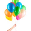 30 Bunte Ballons Für Helium Mit Schnur
