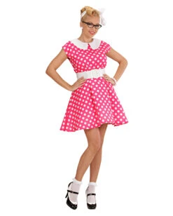 50er Jahre Polka Dot Kleid Gr. L
