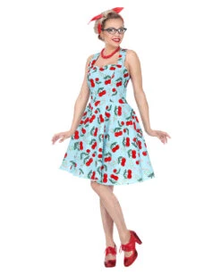 50'ies Rock'n Roll Kleid Mit Petticoat -Cosly Verkaufsgeschäft 50er jahre rockn roll kleid petticoat kostuem 50er jahre kostuem mottoparty kostuem 36593 04