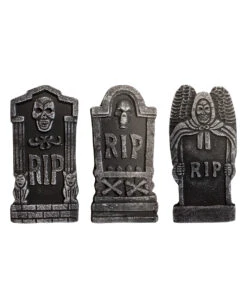 6-teiliges Halloween Grabstein Set 48cm -Cosly Verkaufsgeschäft 6 teiliges halloween deko grabstein set halloween deko friedhof halloween tombstone set 52572 2