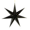 7-zackiger Deko Stern Schwarz Gold 30cm -Cosly Verkaufsgeschäft 7 zackiger gothic deko stern schwarz gold 30cm halloween und gothic weihnachtsdeko 7 pointed gothic decor star 54112