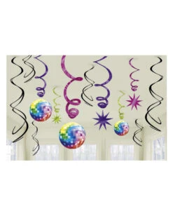 Spiralen Deko 70er Jahre Disco