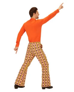 Gemusterte Schlaghose 70ies -Cosly Verkaufsgeschäft 70er jahre herren schlaghose discs 70s groovy style trousers schlagermove kostuem 29421 4