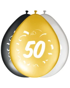 8 Luftballons Zahl 50