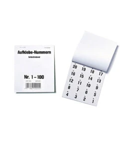 100 Stück Aufklebe-Nummern
