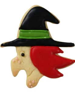 Plätzchenform Hexengesicht 8cm -Cosly Verkaufsgeschäft austechform halloween hexe plaetzchenform mit halloween motiv weihnachtsplaetzchen form fuer hexen fans 28564 3