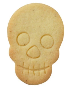 Plätzchenform Totenschädel 7cm -Cosly Verkaufsgeschäft austechform halloween totenkopf plaetzchenform mit halloween motiv weihnachtsplaetzchen form fuer gothic fans 28568 2