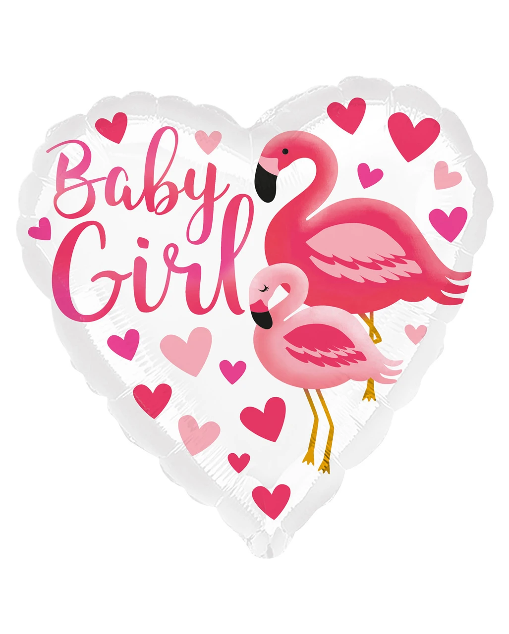 Baby Girl Flamingo Folienballon Pink 3 Baby Girl Flamingo Folienballon Pink