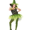 Hexen Kinderkostüm Schwarz-grün