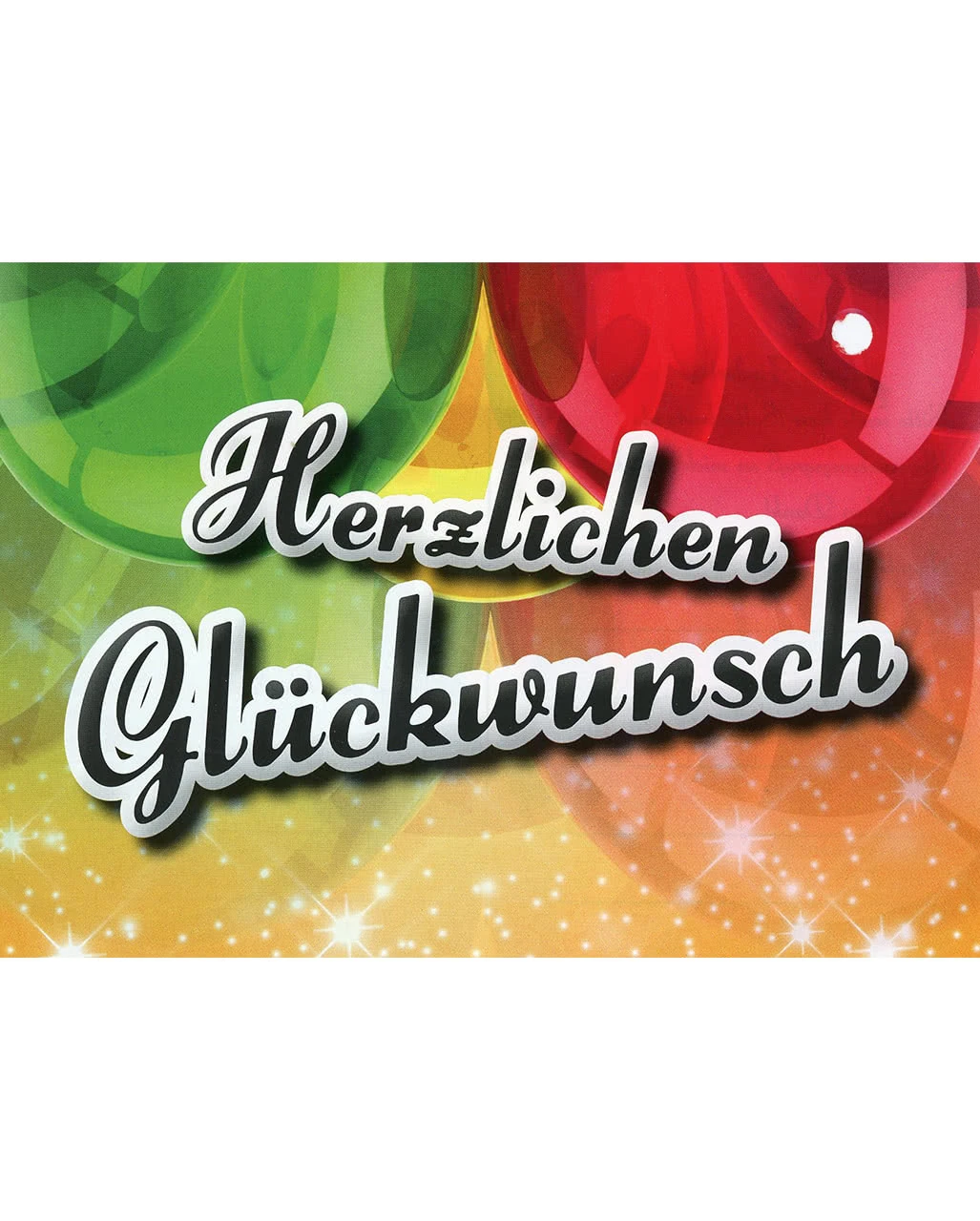 Herzlichen Glückwunsch Ballon-Grußkarten 3 Herzlichen Glückwunsch Ballon-Grußkarten