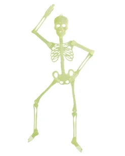 Skelett 90cm UV-Neongelb -Cosly Verkaufsgeschäft bewegliches uv neon skelett 90cm posable uv neon skeleton halloween deko 52013 02