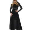 Schwarze Zauberin Kostüm 2 Schwarze Zauberin Kostüm -Cosly Verkaufsgeschäft black magic sorceress kostuem schwarzer zauberin kapuzen kostuem halloween damen kostuem 38723 01
