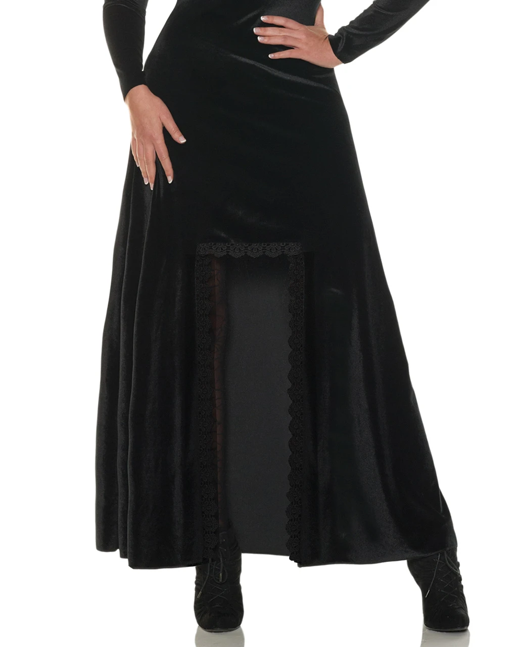 Schwarze Zauberin Kostüm 5 Schwarze Zauberin Kostüm – Bild 3