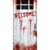 Blutige "Welcome" Türfolie