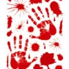 Blutige Hände & Blutspritzer Fenstersticker