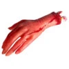 Blutig Abgehackte Hand -Cosly Verkaufsgeschäft blutige hand mit knochenstumpf halloween koerperteile bloody vinyl hand 23922