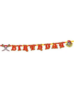 Red Pirate Buchstaben-Girlande -Cosly Verkaufsgeschäft buchstaben girlande red pirate geburtstags accessoire fuer seeraeuber happy birthday girlande piraten party dekoration 21729 3