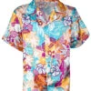 Beachparty Hemd Aus Satin -Cosly Verkaufsgeschäft buntes hawaiihemd aus satin tropical hawaii shirt with flowers beachparty kostuem 36843 01 2