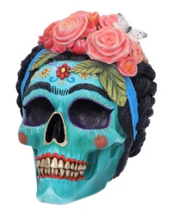 Calavera De Azucar Totenschädel 19cm -Cosly Verkaufsgeschäft calavera de azucar totenkopf calavera de azucar skull dia de los muertos figur 54563 03