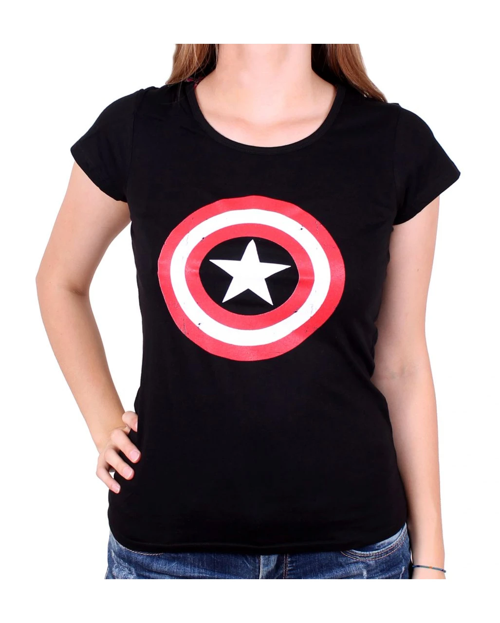 Captain America Frauen T-Shirt The Shield 3 Captain America Frauen T-Shirt The Shield
