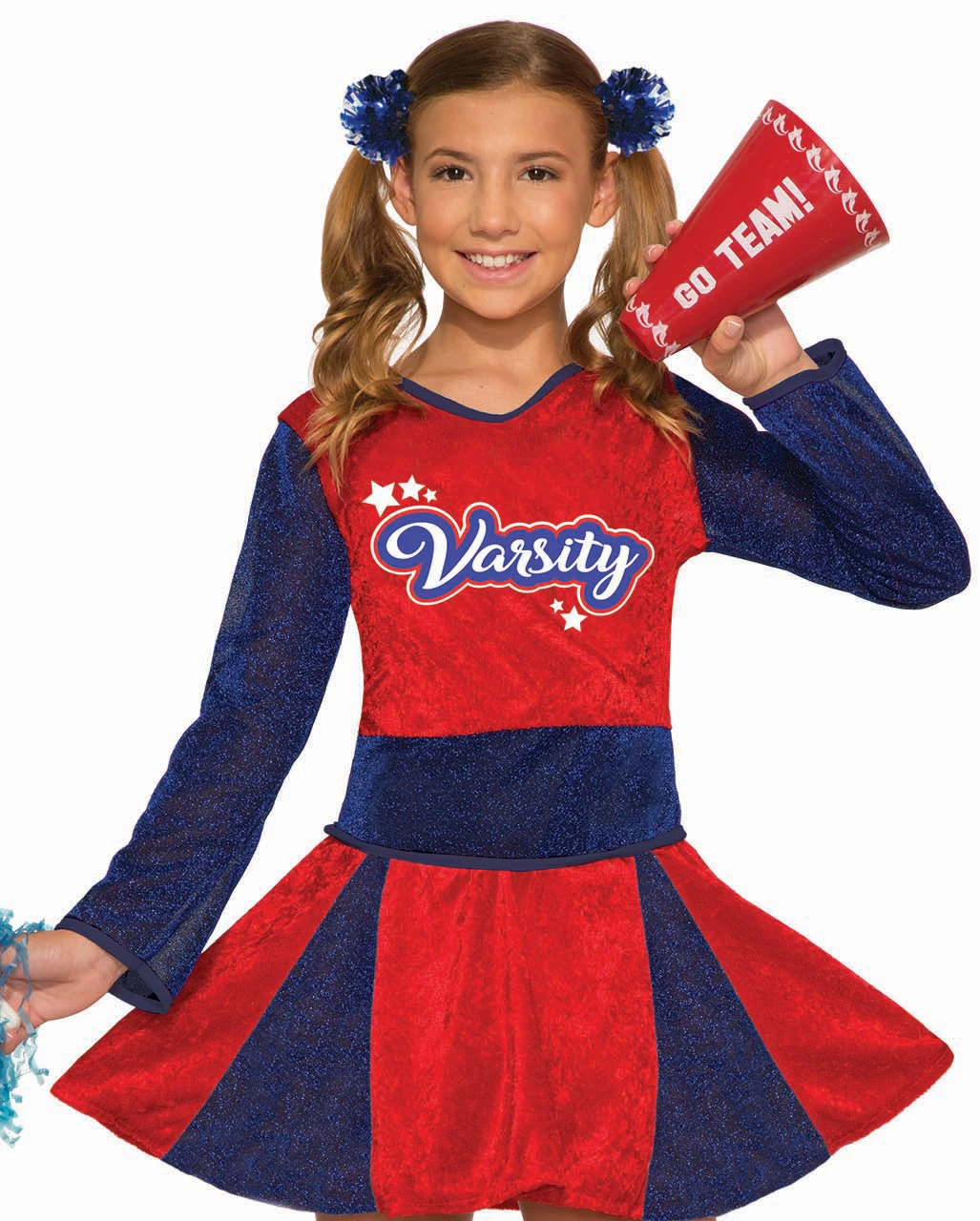 Cheerleader Mädchenkostüm 4 Cheerleader Mädchenkostüm – Bild 2