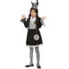 Finsterer Mad Hatter Kostüm Für Kinder 2 Finsterer Mad Hatter Kostüm Für Kinder -Cosly Verkaufsgeschäft dark mad hatter kinderkostuem in schwarz weiss black and white mad hatter children costume 39587 1