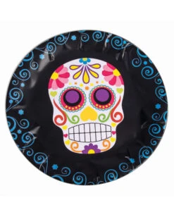 Dia De Los Muertos Sugar Skull Pappteller