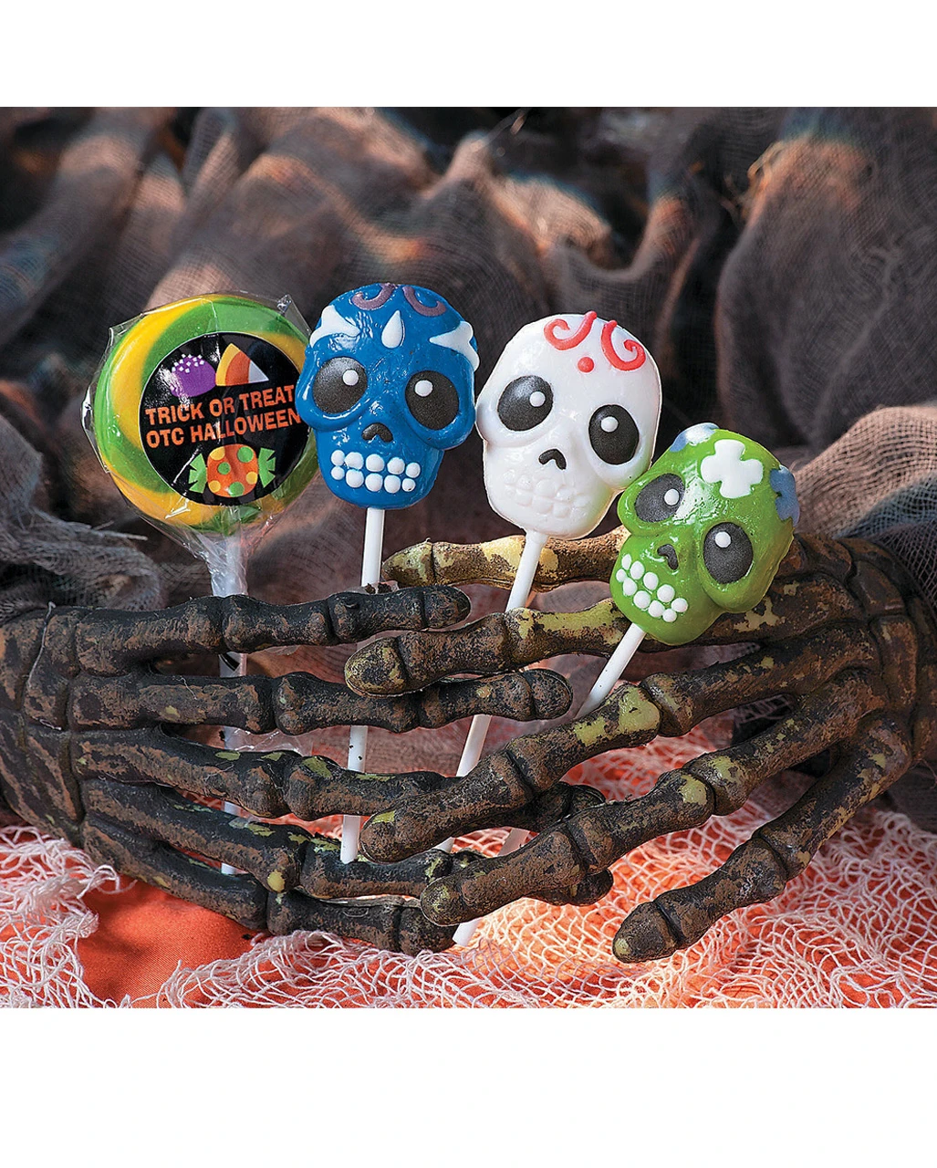 Totenkopf Lutscher "Day Of Dead" 12 St. 4 Totenkopf Lutscher "Day Of Dead" 12 St. – Bild 2