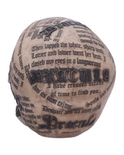 Dracula Totenkopf Mit Bram Stoker Zitaten -Cosly Verkaufsgeschäft dracula totenschaedel mit bram stoker zitaten vampir totenkopf gothic deko halloween tischdeko 50770 03