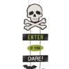 Enter If You Dare Halloween Hängeschild 30cm -Cosly Verkaufsgeschäft enter if you dare halloween schild enter if you dare chain sign halloween deko 53143 01
