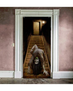 Tür Deko Exorzismus 80x180 Cm -Cosly Verkaufsgeschäft exozismus tuerfolie exorcism door foil exorzist halloween deko daemonische horror deko 53255 2