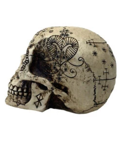 Fantasy Totenschädel Mit Mystic Muster -Cosly Verkaufsgeschäft fantasy totenkopf mit mystic muster fantasy totenschaedel mit muster skeleton skull with tattoo pattern 39786 03