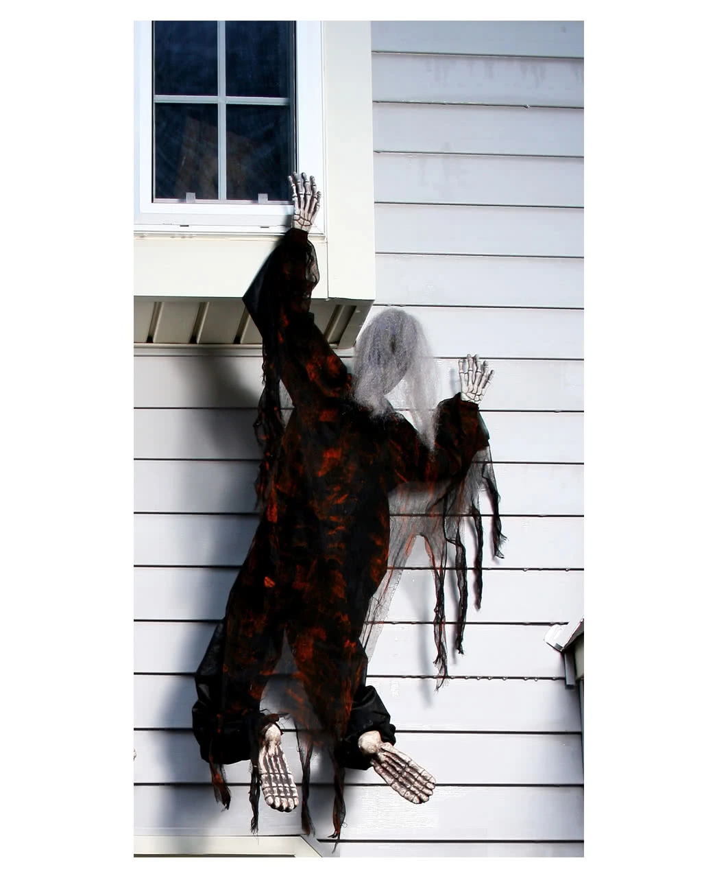 Kletterndes Skelett Schwarz 152cm 3 Kletterndes Skelett Schwarz 152cm