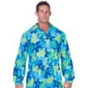 Hippie Herrenhemd Blau -Cosly Verkaufsgeschäft flower shirt blau hippie shirt hippies8801077