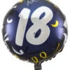 Ballon Mit Zahl 18 Schwarz-gold 45 Cm -Cosly Verkaufsgeschäft folienballon 18 18 geburtstag geschenkidee helium ballon geschenkartikel volljaehrigkeit 29943