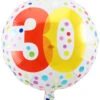 Konfetti 30. Geburtstag Folienballon