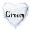 Weiß-silberner Folienballon Bräutigam -Cosly Verkaufsgeschäft folienballon braeutigam hochzeits heliumballon hochzeitsdekoration vermaehlungs luftballon 22830