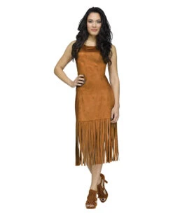 Braunes Fransenkleid Mix U. Match