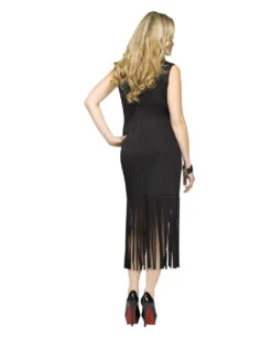 Schwarzes Fransenkleid Mix U. Match -Cosly Verkaufsgeschäft fransen kleid schwarz karnevalkleid faschingskleid finge woman dress black 25793 2