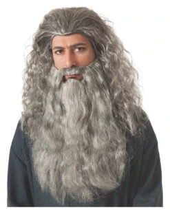 Gandalf Haar Set Grau