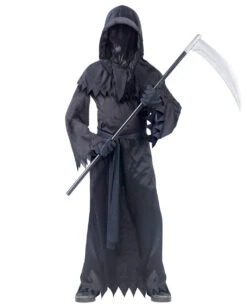 Schwarzes Phantom Kinderkostüm Mit Leuchtaugen -Cosly Verkaufsgeschäft geisterphantom kinderkostuem mit leuchtaugen glowing eye phantom children costume halloween kostueme 39377 2