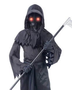 Schwarzes Phantom Kinderkostüm Mit Leuchtaugen -Cosly Verkaufsgeschäft geisterphantom kinderkostuem mit leuchtaugen glowing eye phantom children costume halloween kostueme 39377 3