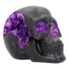 Geode Totenschädel Mit Violettem Gothic Glitter -Cosly Verkaufsgeschäft geode totenkopf mit violetten gothic glitzer geode skull with purple gothic glitter 39526 01