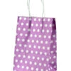 Fliederfarbene Geschenktasche Gepunktet Klein
