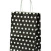 Schwarze Geschenktasche Gepunktet Klein