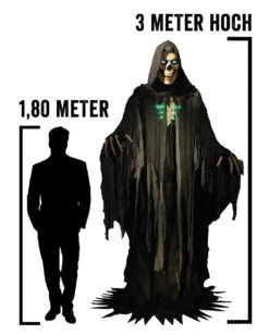 Gigantisches Skelett Phantom Halloween Animatronic -Cosly Verkaufsgeschäft gigantischer skelett reaper halloween animatronic skeleton reaper halloween animatronic prop halloween deko 51242