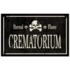 Vintage Gothic Crematorium Schild 43x11cm
