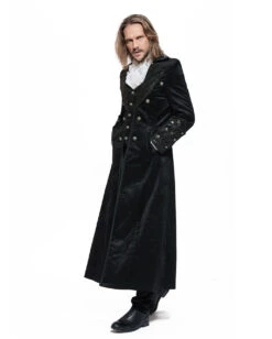 Gothic Vampir Piratenmantel -Cosly Verkaufsgeschäft gothic vampir piraten mantel gothic samtmantel schwarzer herrenmantel 54312 05